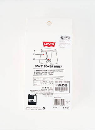 Boxer noir LEVI'S garçon