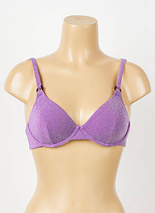 Haut de maillot de bain violet LOVE STORIES femme