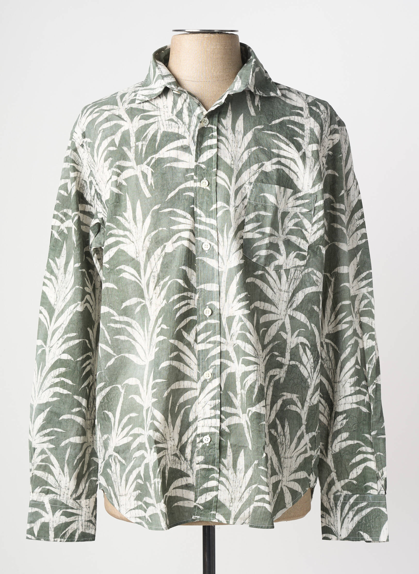 Chemise manches longues gris HARTFORD homme