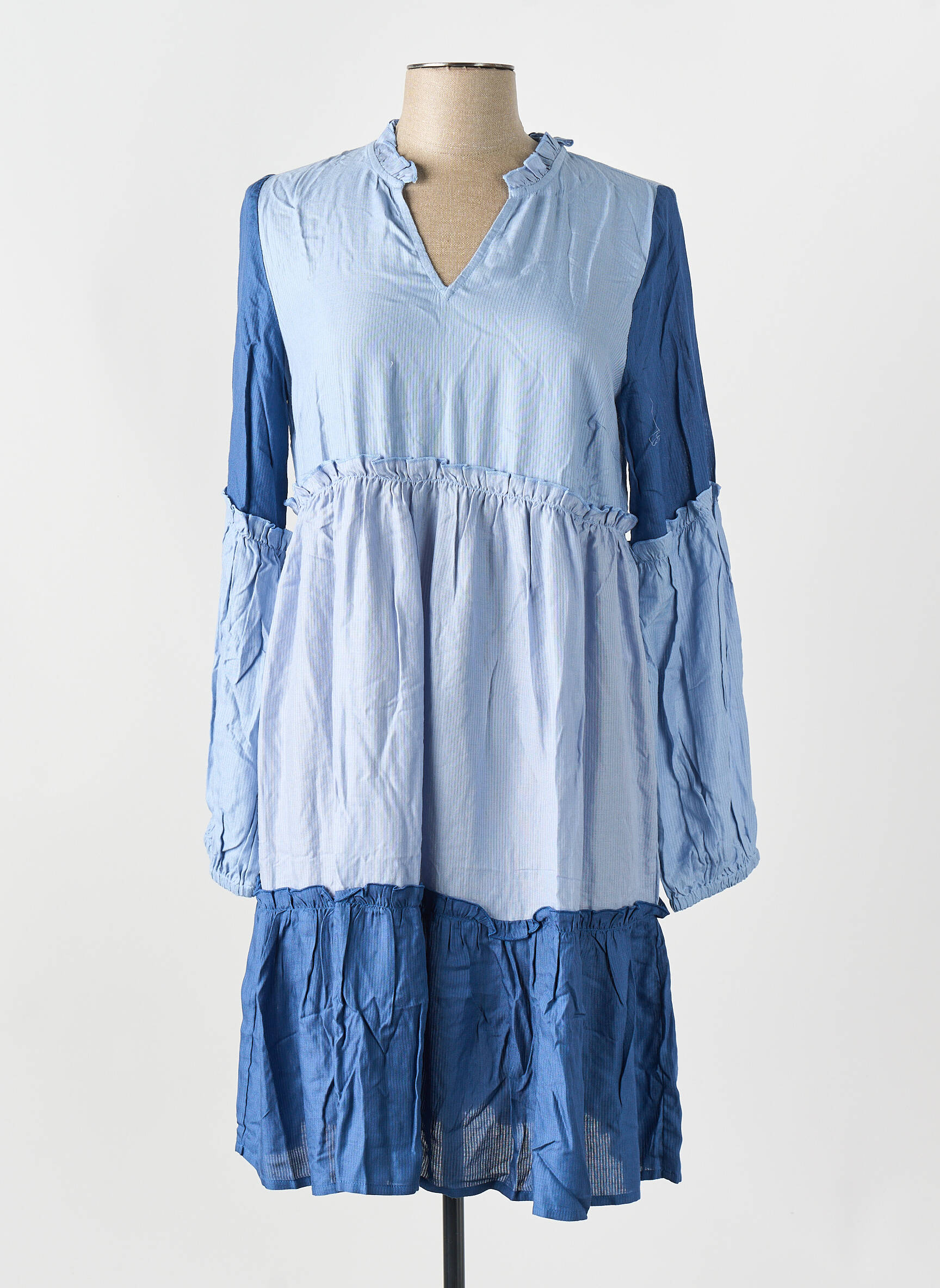 Robe courte bleu MAMA LICIOUS femme
