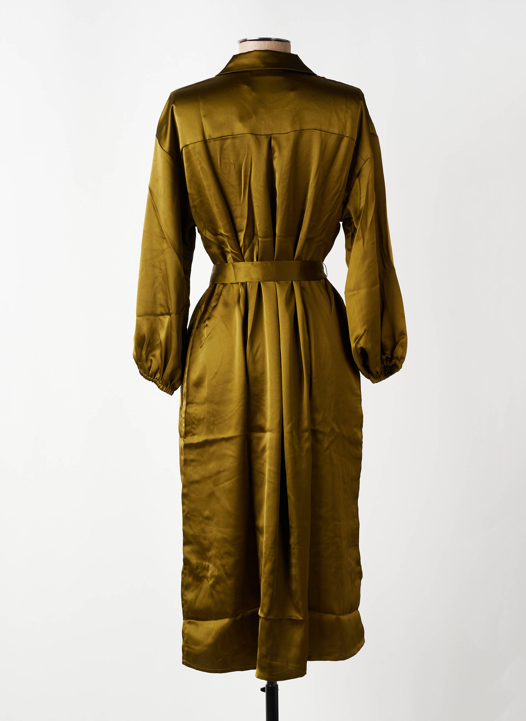 Robe mi-longue vert MSCH COPENHAGEN femme