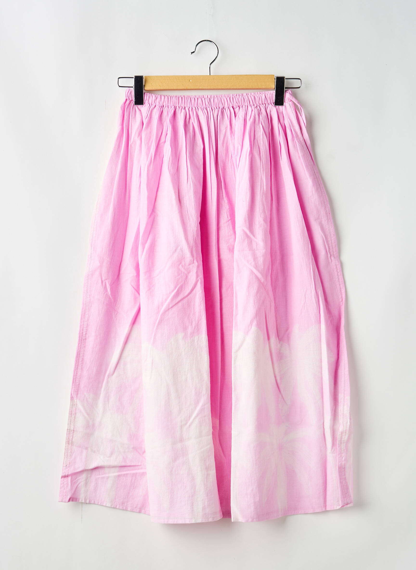 Jupe mi-longue rose V.DE.VINSTER femme