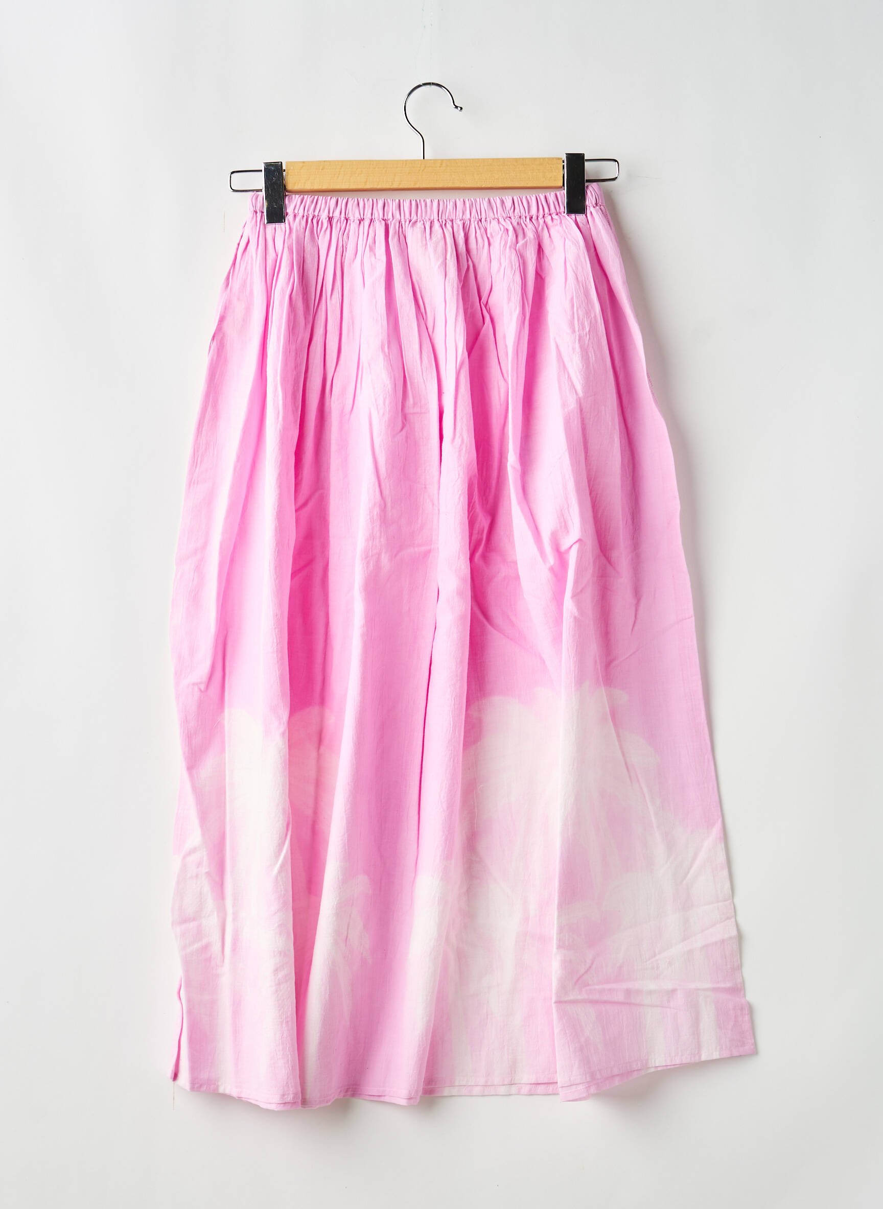 Jupe mi-longue rose V.DE.VINSTER femme