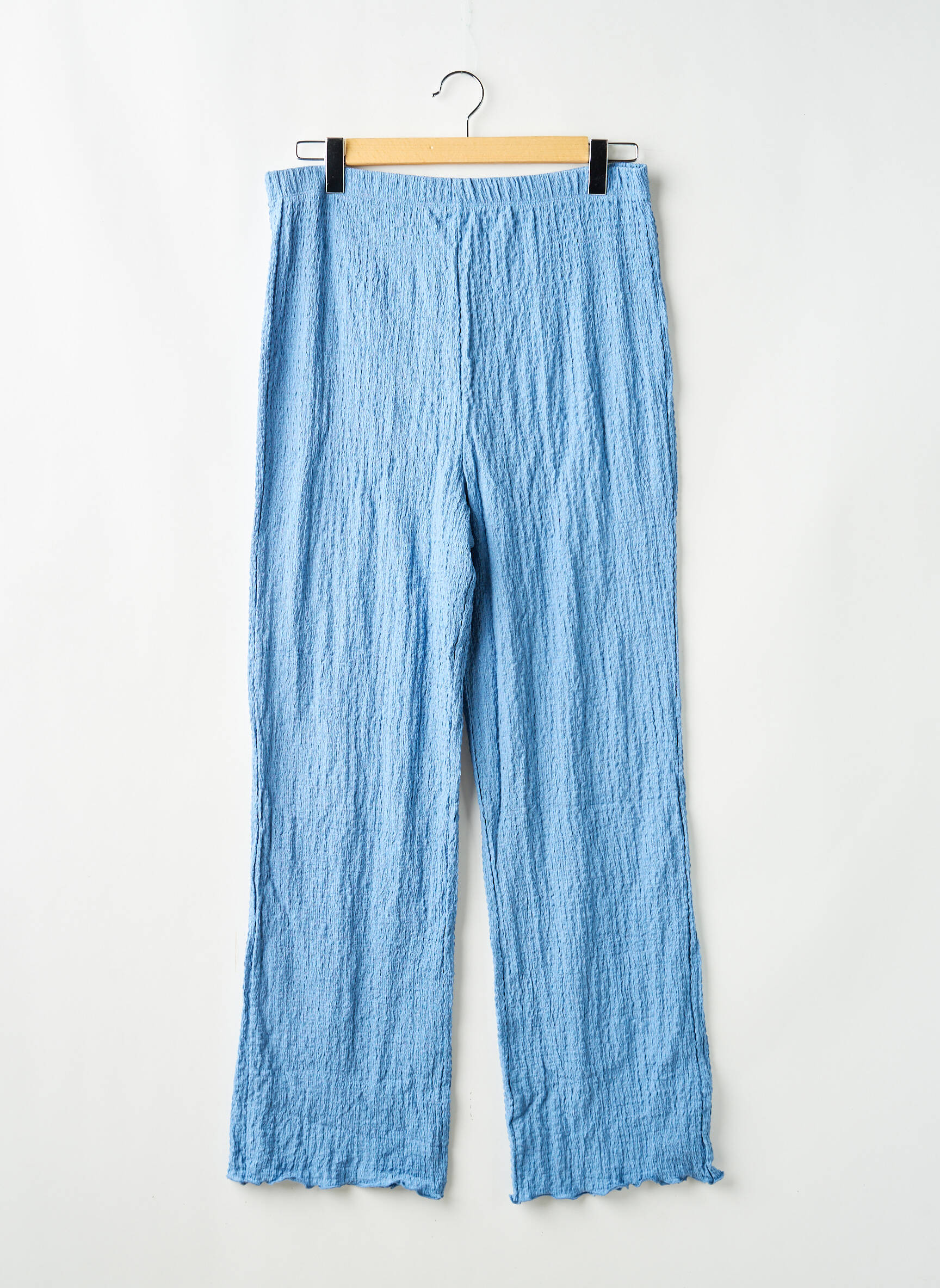 Pantalon droit bleu MAMA LICIOUS femme