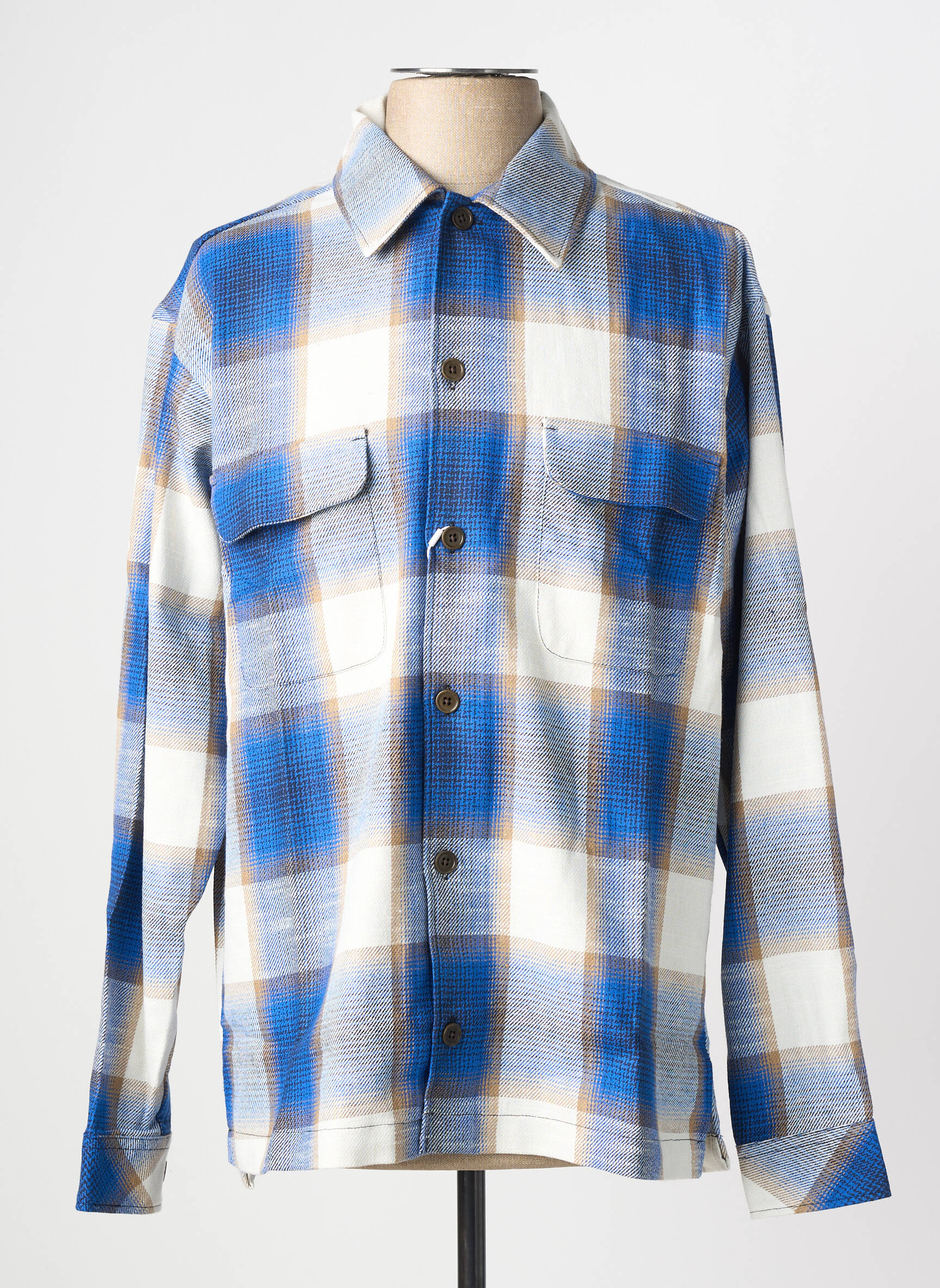 Chemise manches longues bleu SAMSOE & SAMSOE homme