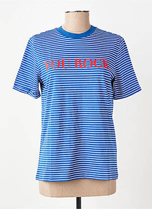 T-shirt bleu PIECES femme