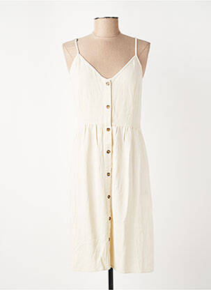 Robe courte beige PIECES femme