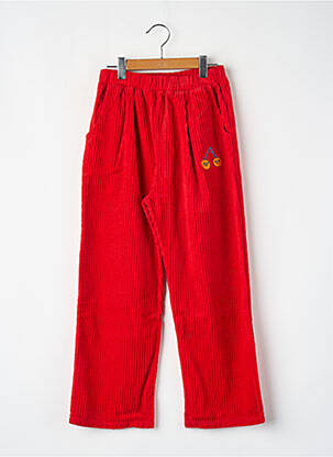 Pantalon droit rouge THE CAMPAMENTO fille