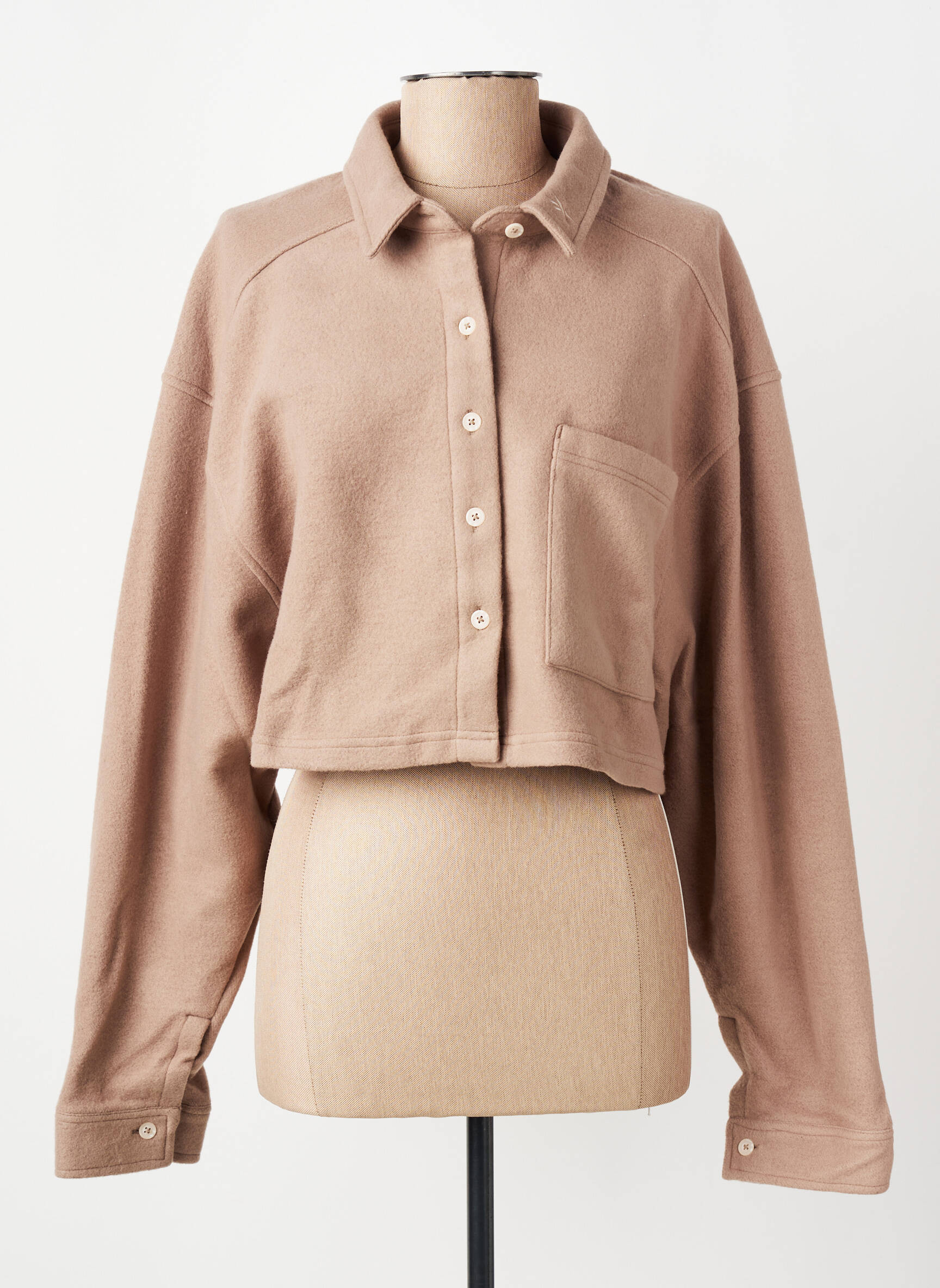 Gilet manches longues beige REEBOK femme