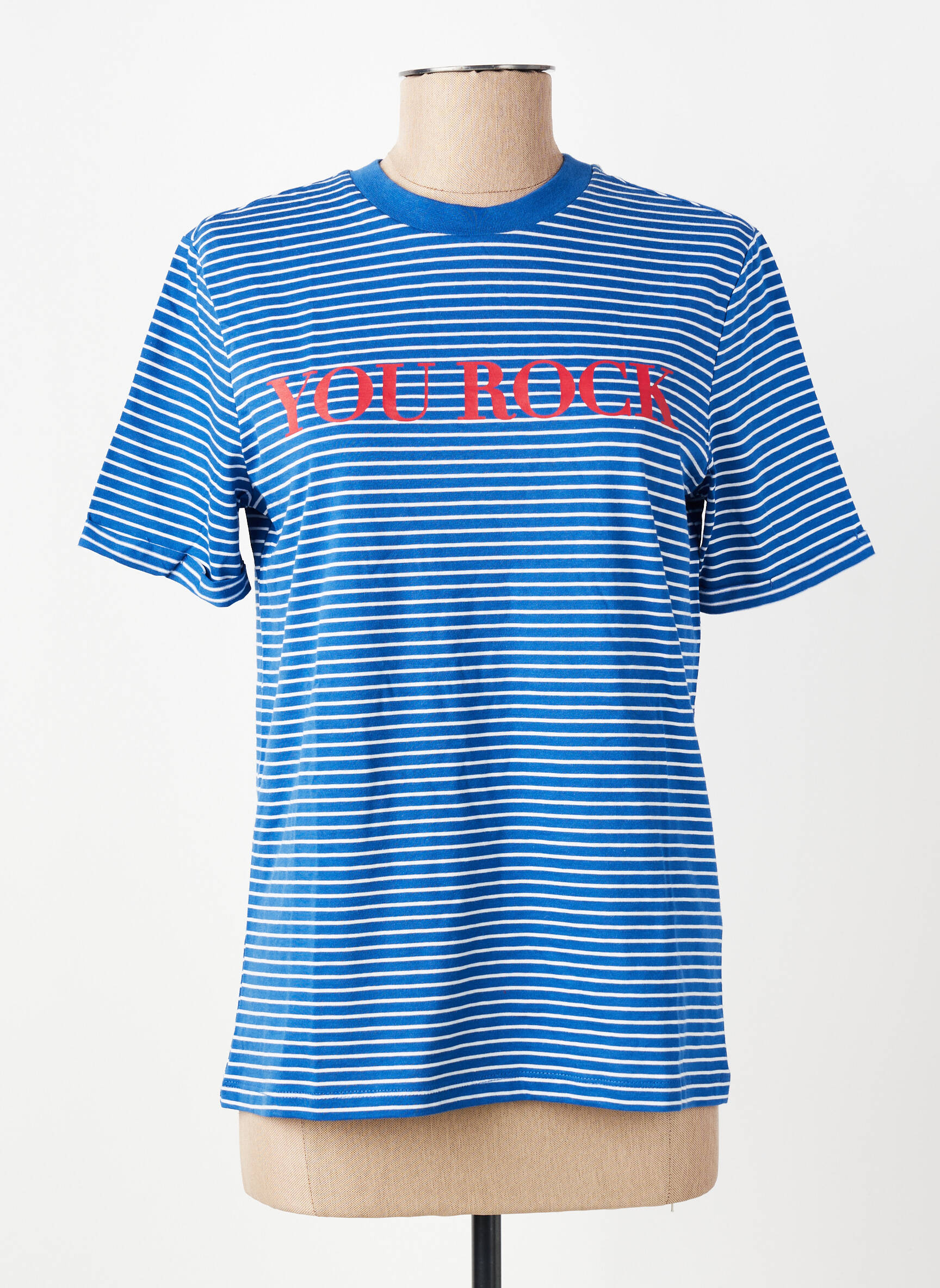 T-shirt bleu PIECES femme