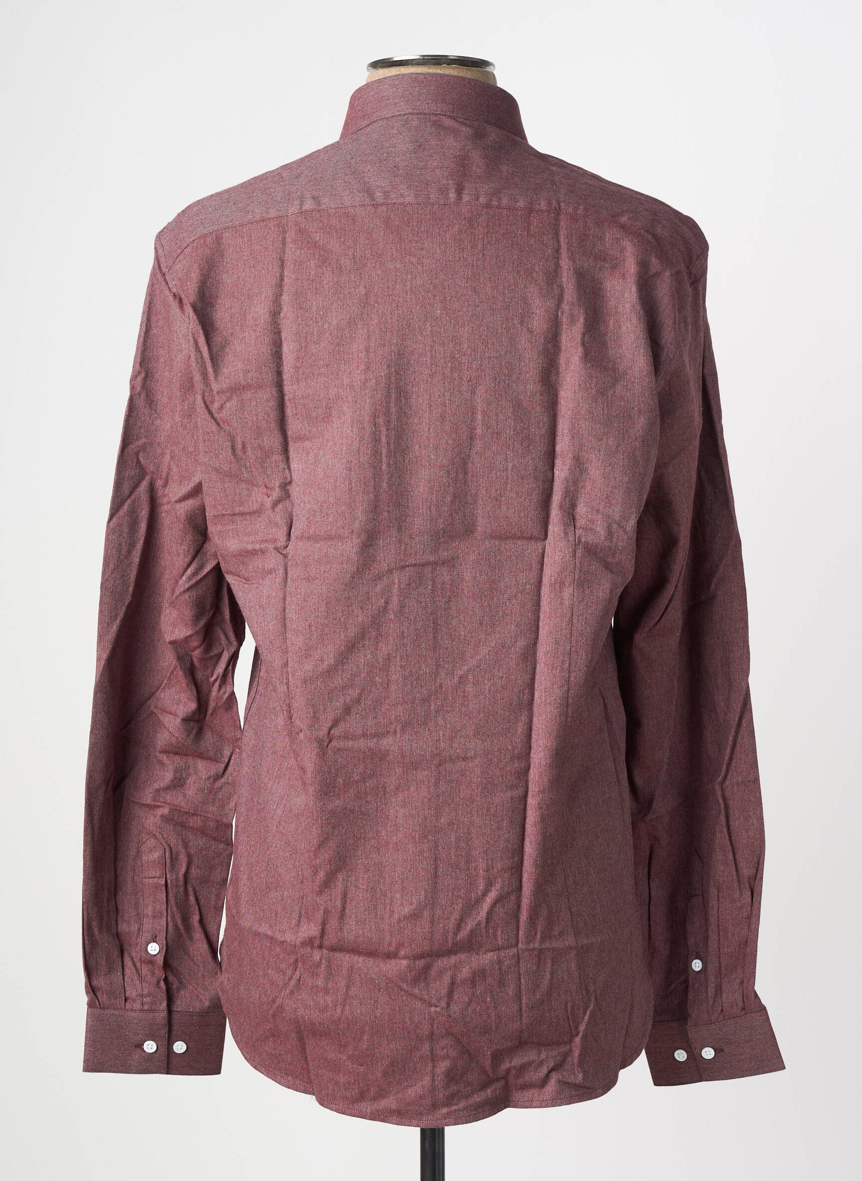 Chemise manches longues rouge ATELIER PRIVÉ homme