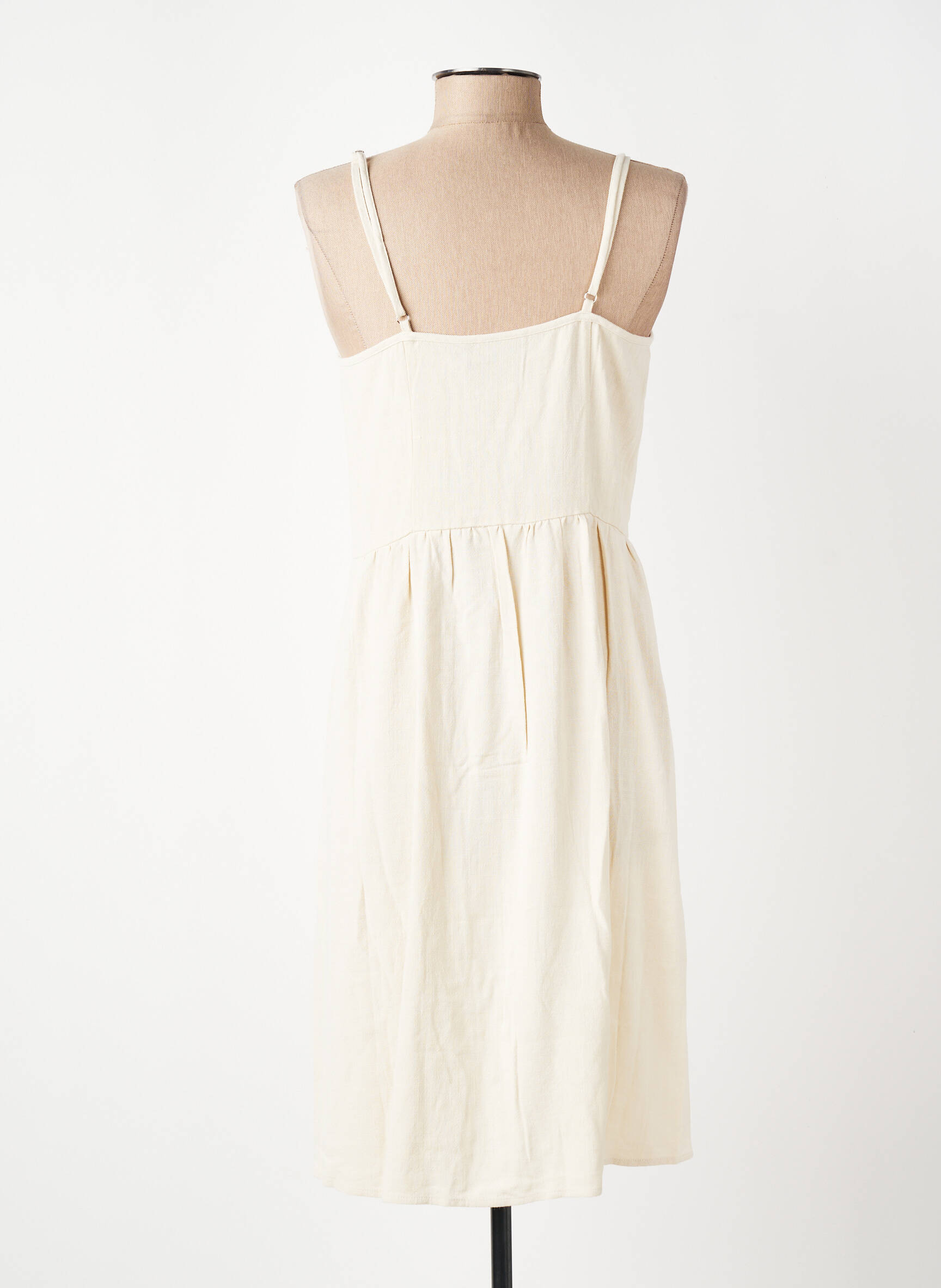 Robe courte beige PIECES femme