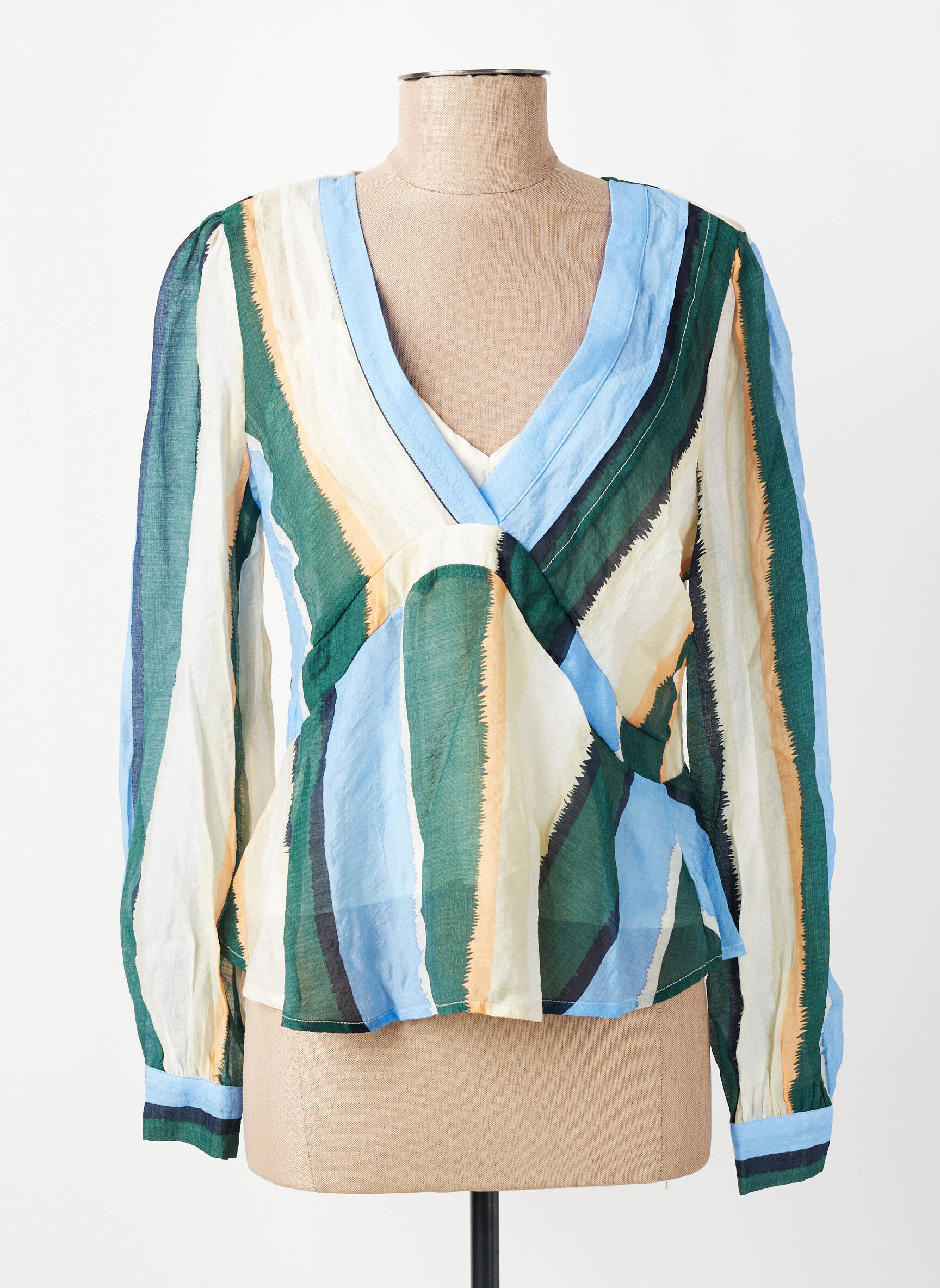 Top vert OBJECT femme