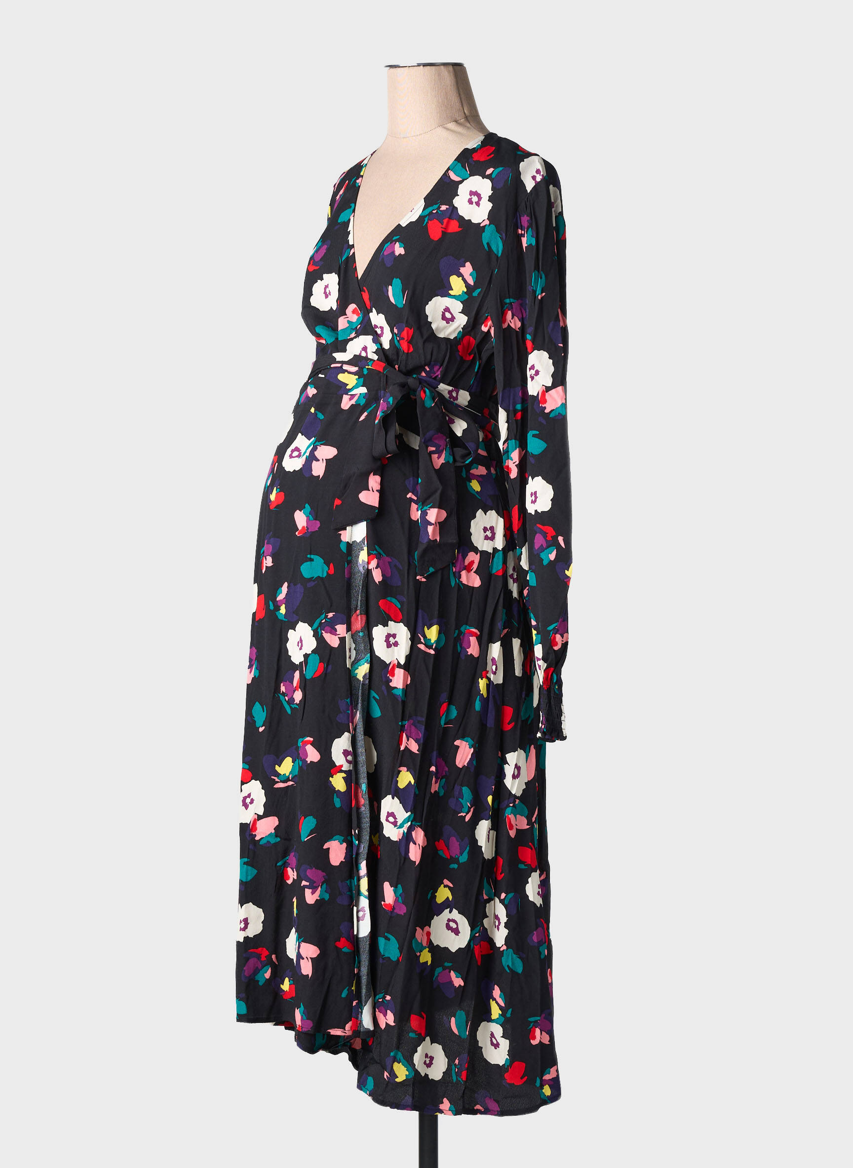 Robe mi-longue multicolore SERAPHINE femme