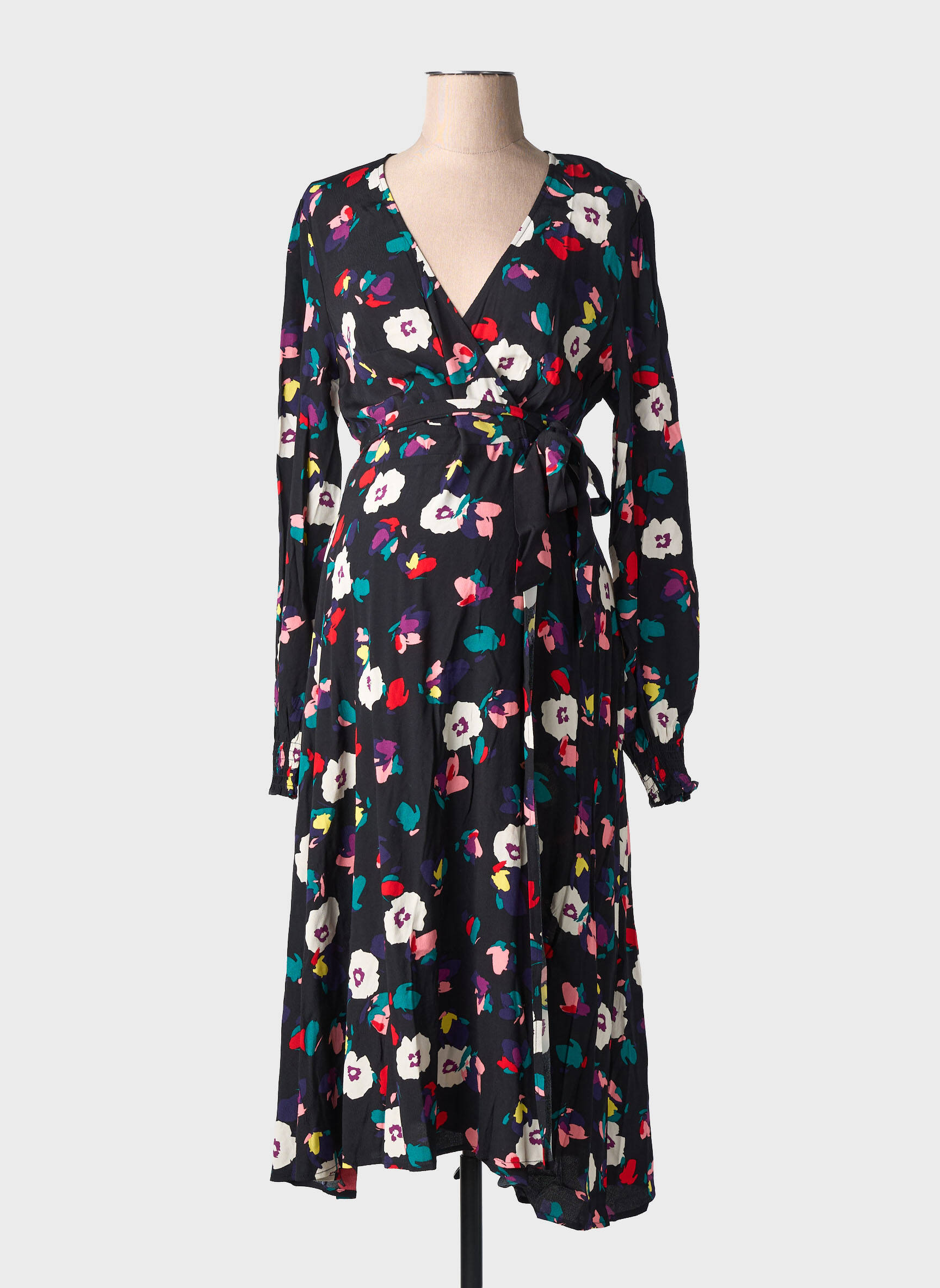 Robe mi-longue multicolore SERAPHINE femme