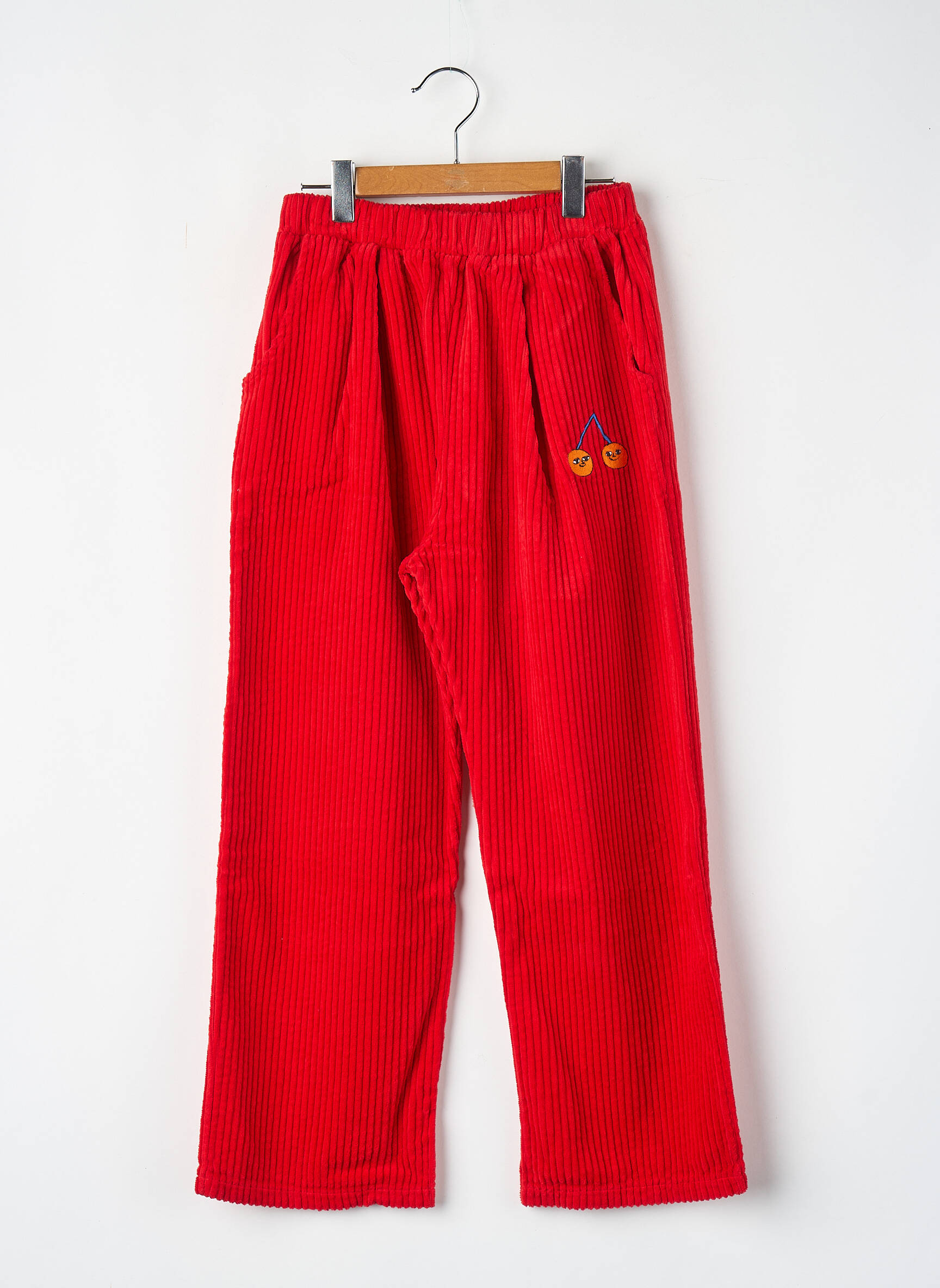 Pantalon droit rouge THE CAMPAMENTO fille