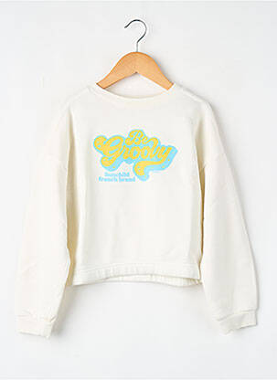 Sweat-shirt blanc SUNCHILD fille