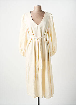 Robe mi-longue beige VILA femme