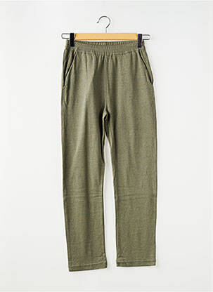 Pantalon droit vert MAJESTIC FILATURES femme