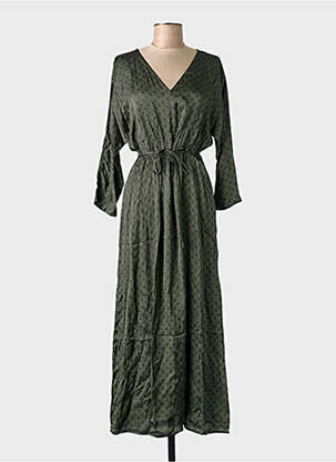 Robe mi-longue vert GRACE & MILA femme