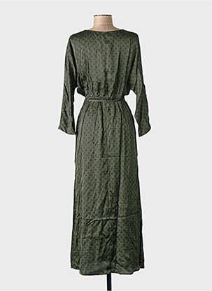 Robe mi-longue vert GRACE & MILA femme