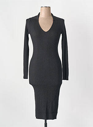 Robe longue noir MSCH COPENHAGEN femme