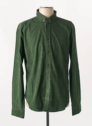 Chemise manches longues vert THINKING MU homme