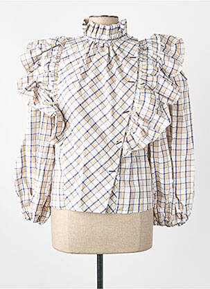 Chemise manches longues beige THE LABEL EDITION femme