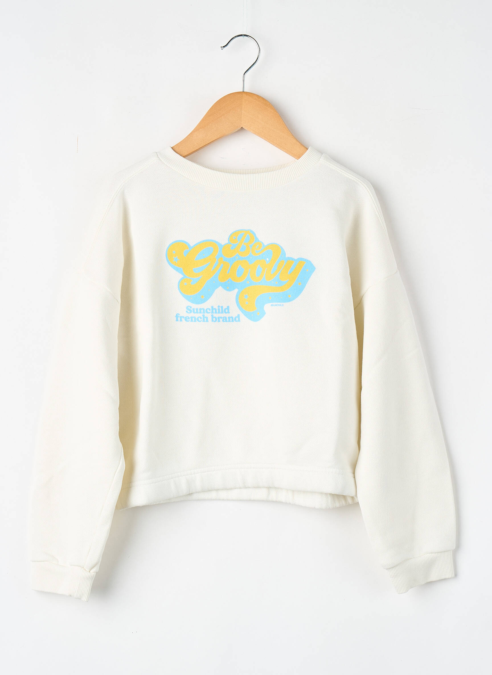 Sweat-shirt blanc SUNCHILD fille