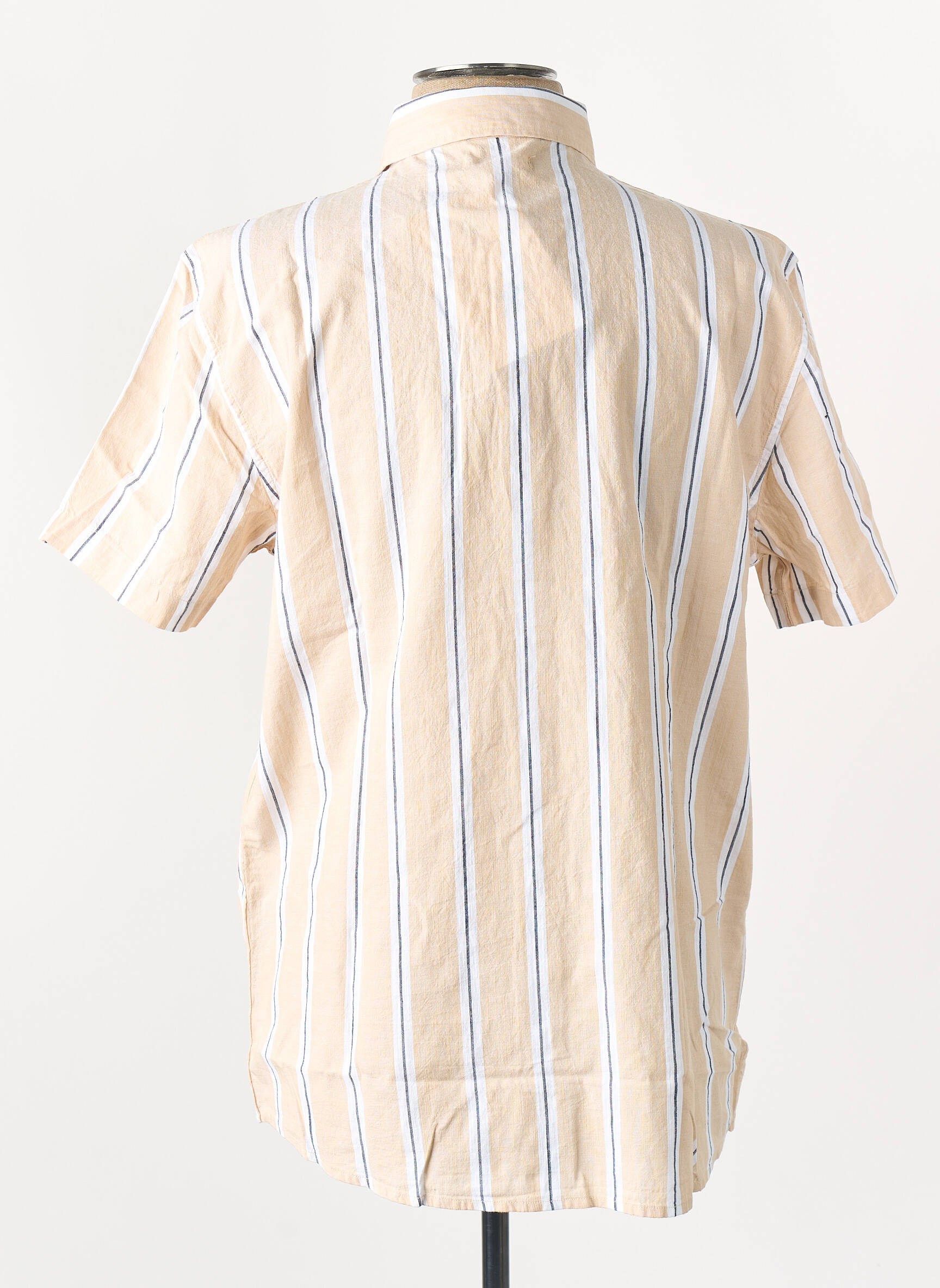 Chemise manches courtes beige KNOWLEDGE COTTON APPAREL homme