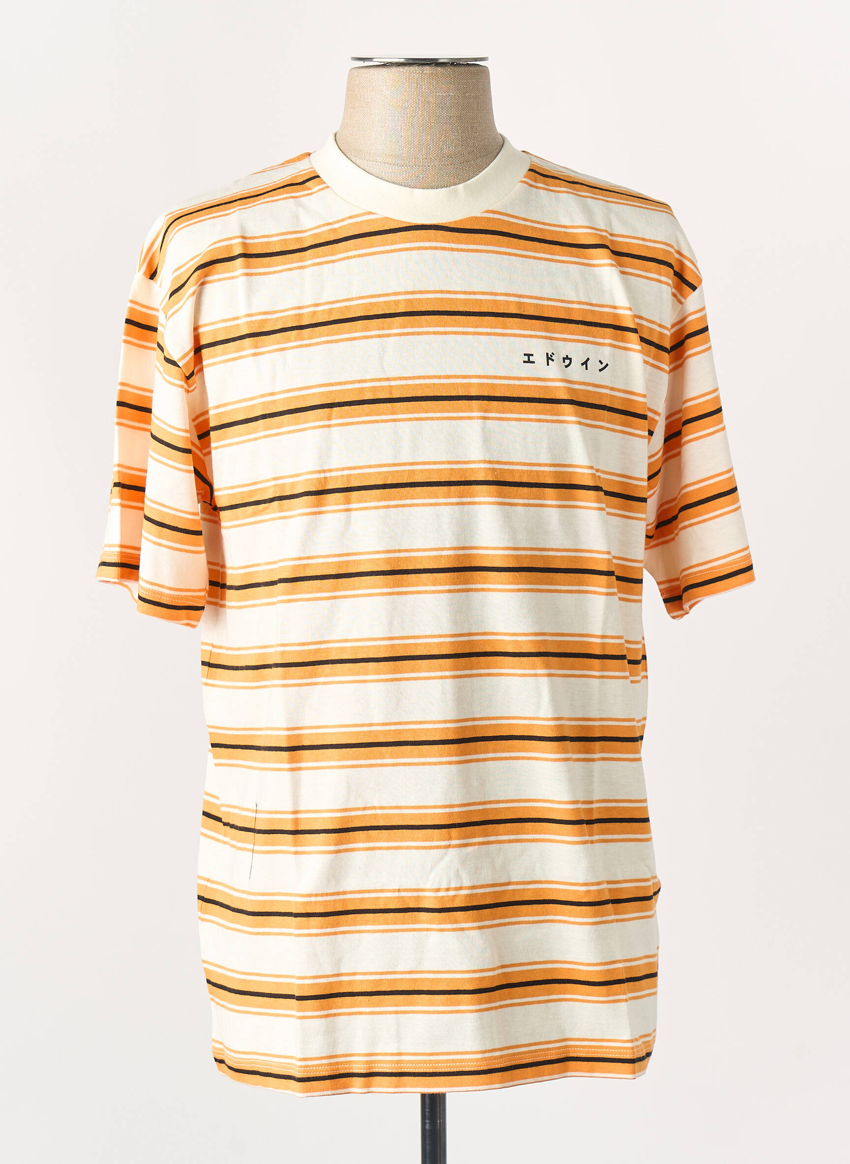 T-shirt orange EDWIN homme