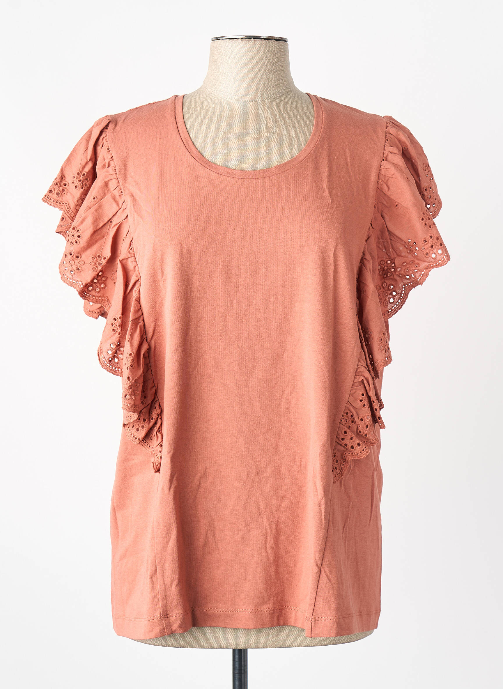 T-shirt marron PERSONA BY MARINA RINALDI femme