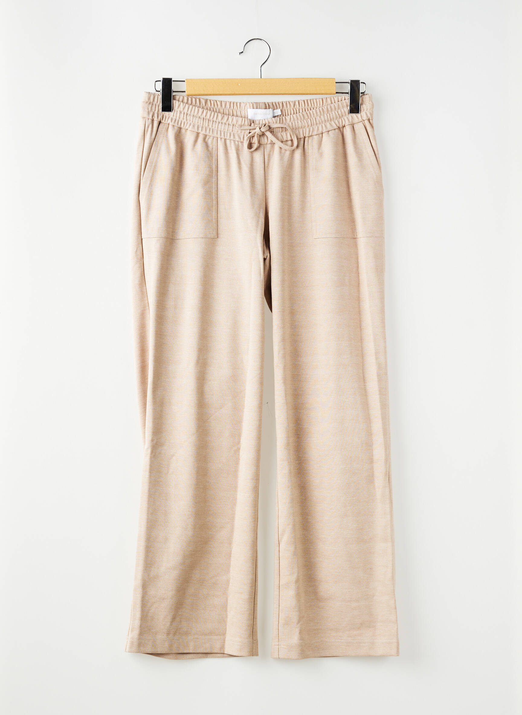Pantalon droit beige MAMA LICIOUS femme