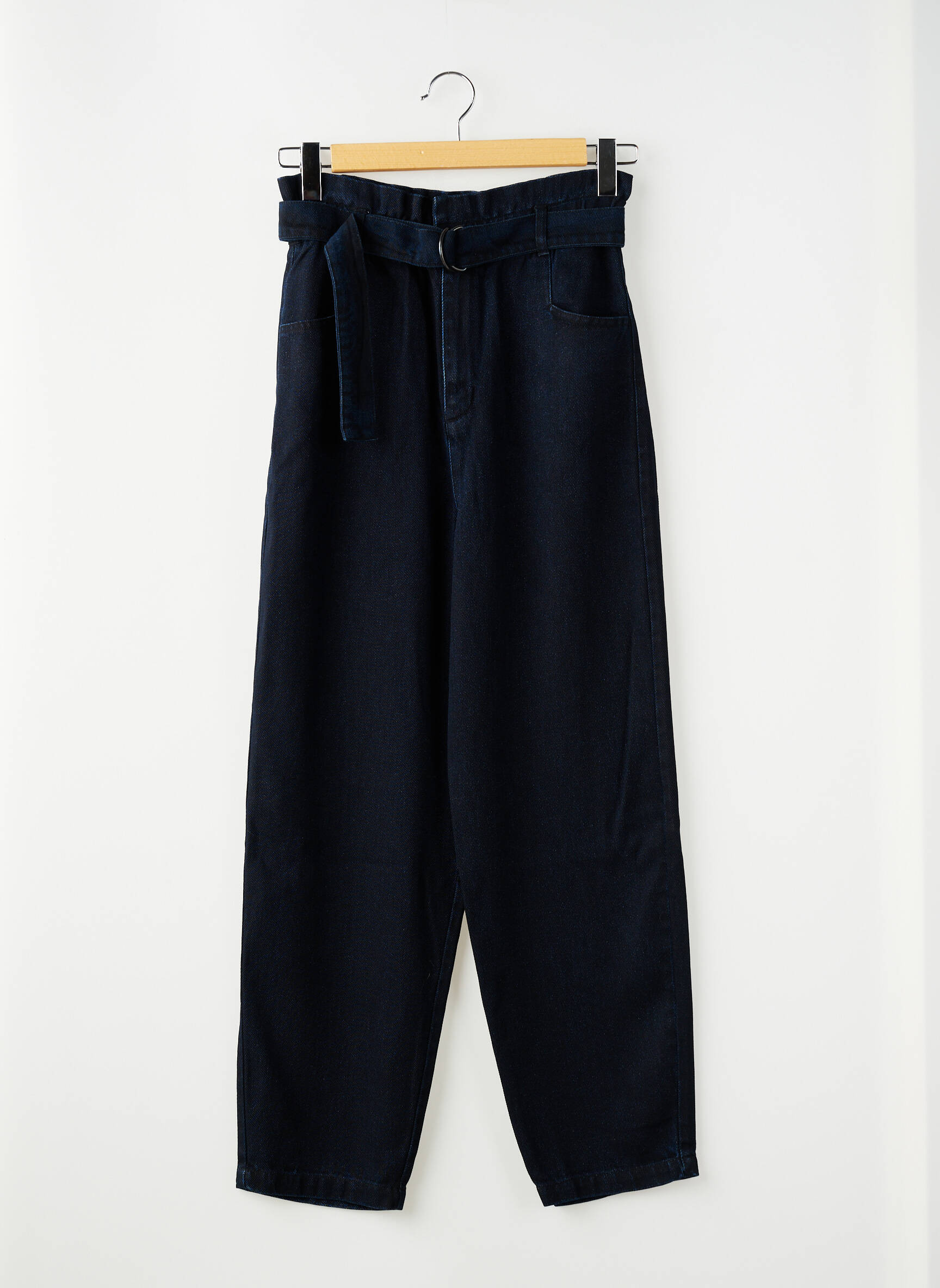 Pantalon droit noir THE NEW SOCIETY femme