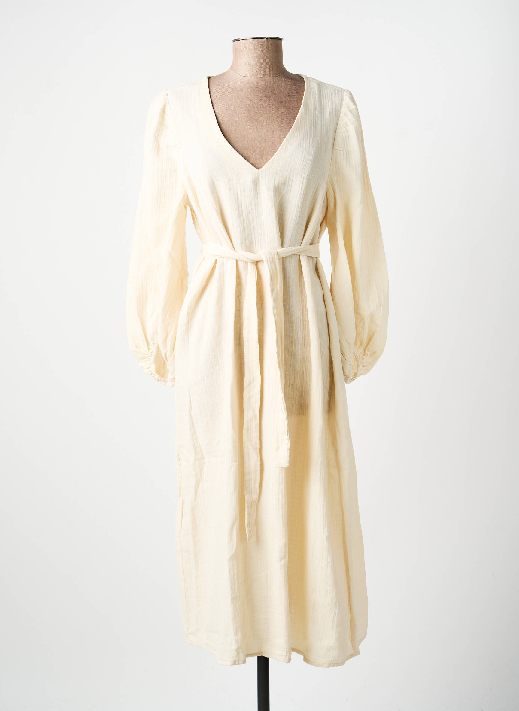 Robe mi-longue beige VILA femme