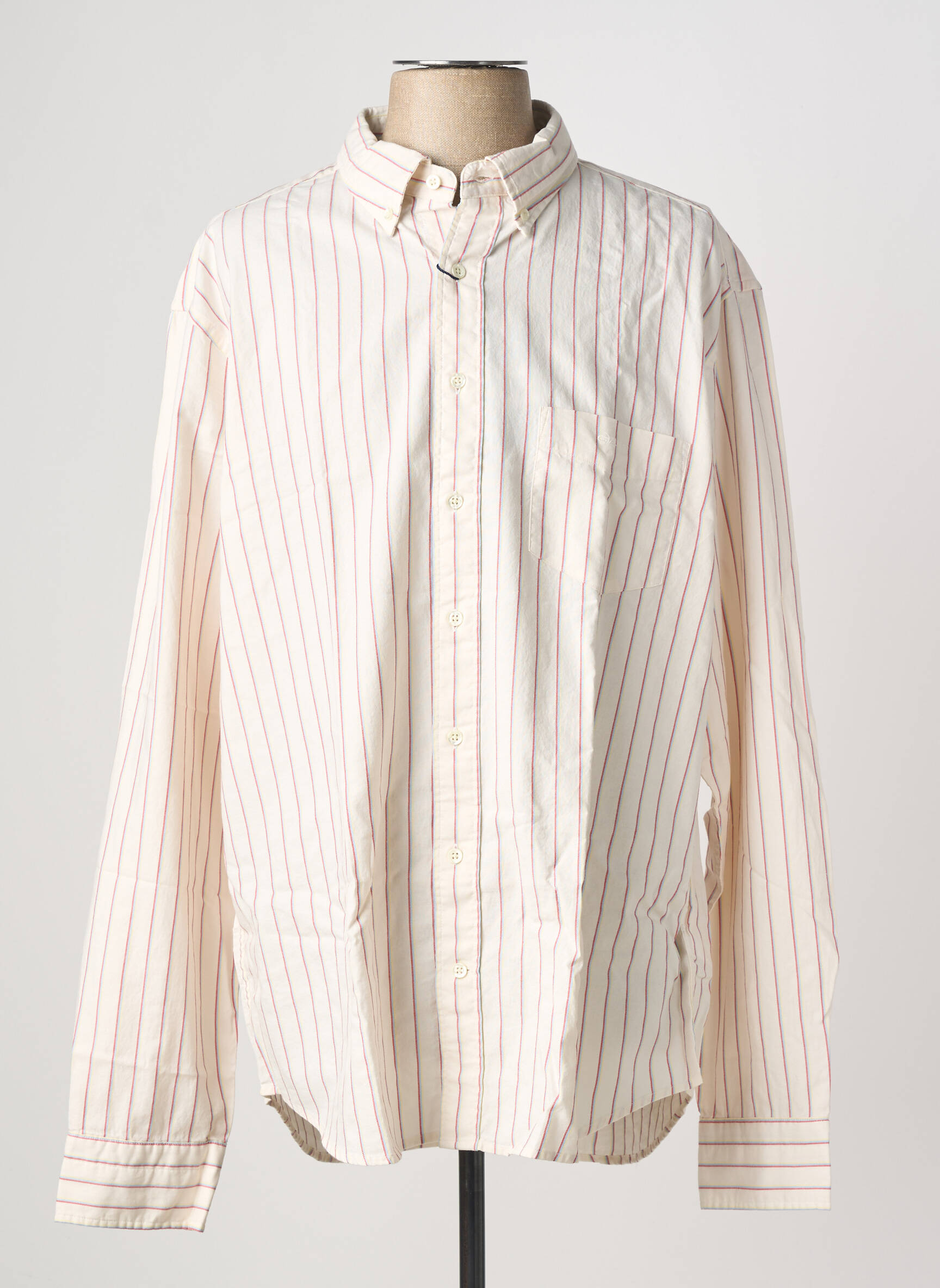 Chemise manches longues beige GANT homme