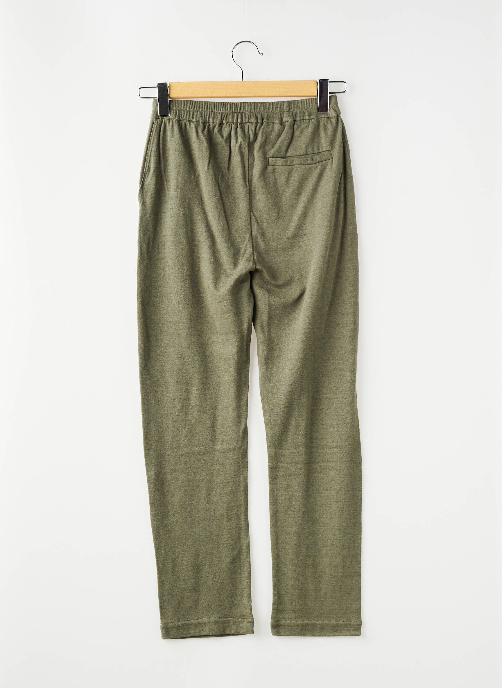 Pantalon droit vert MAJESTIC FILATURES femme