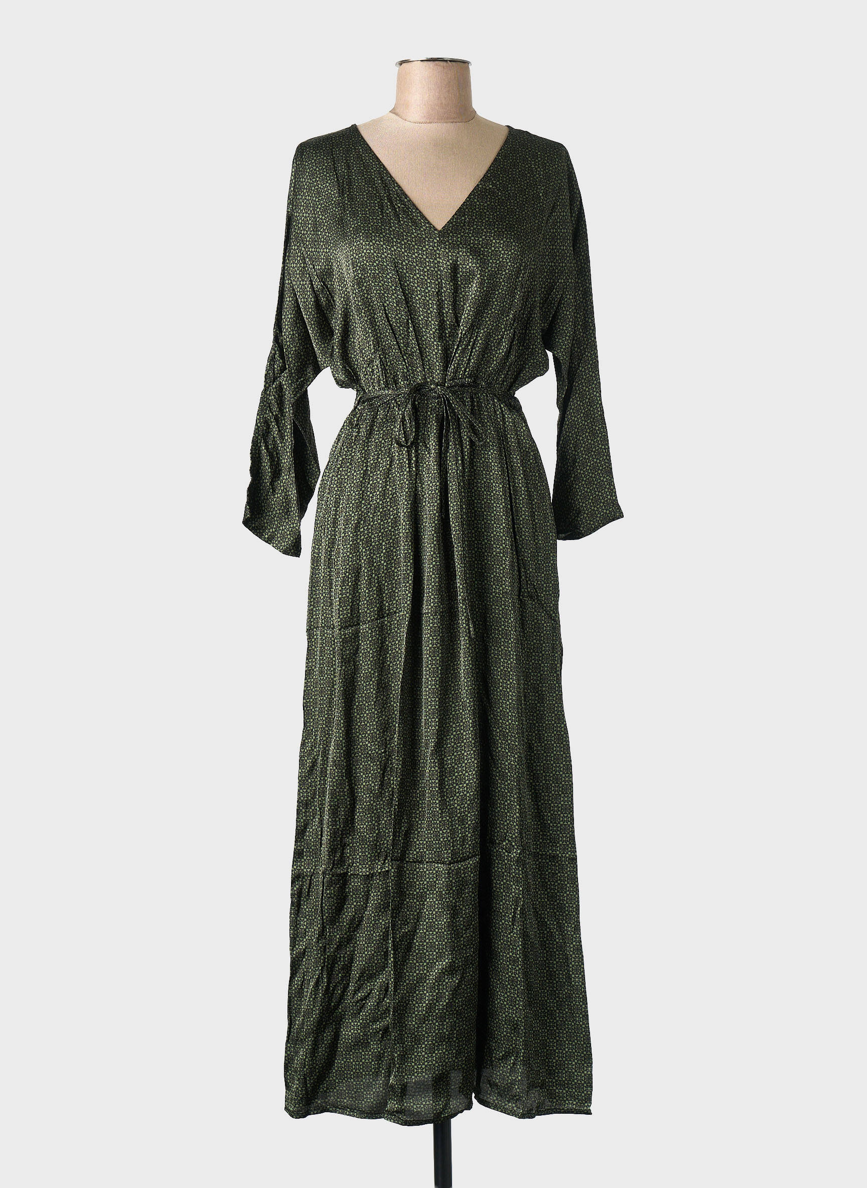 Robe mi-longue vert GRACE & MILA femme