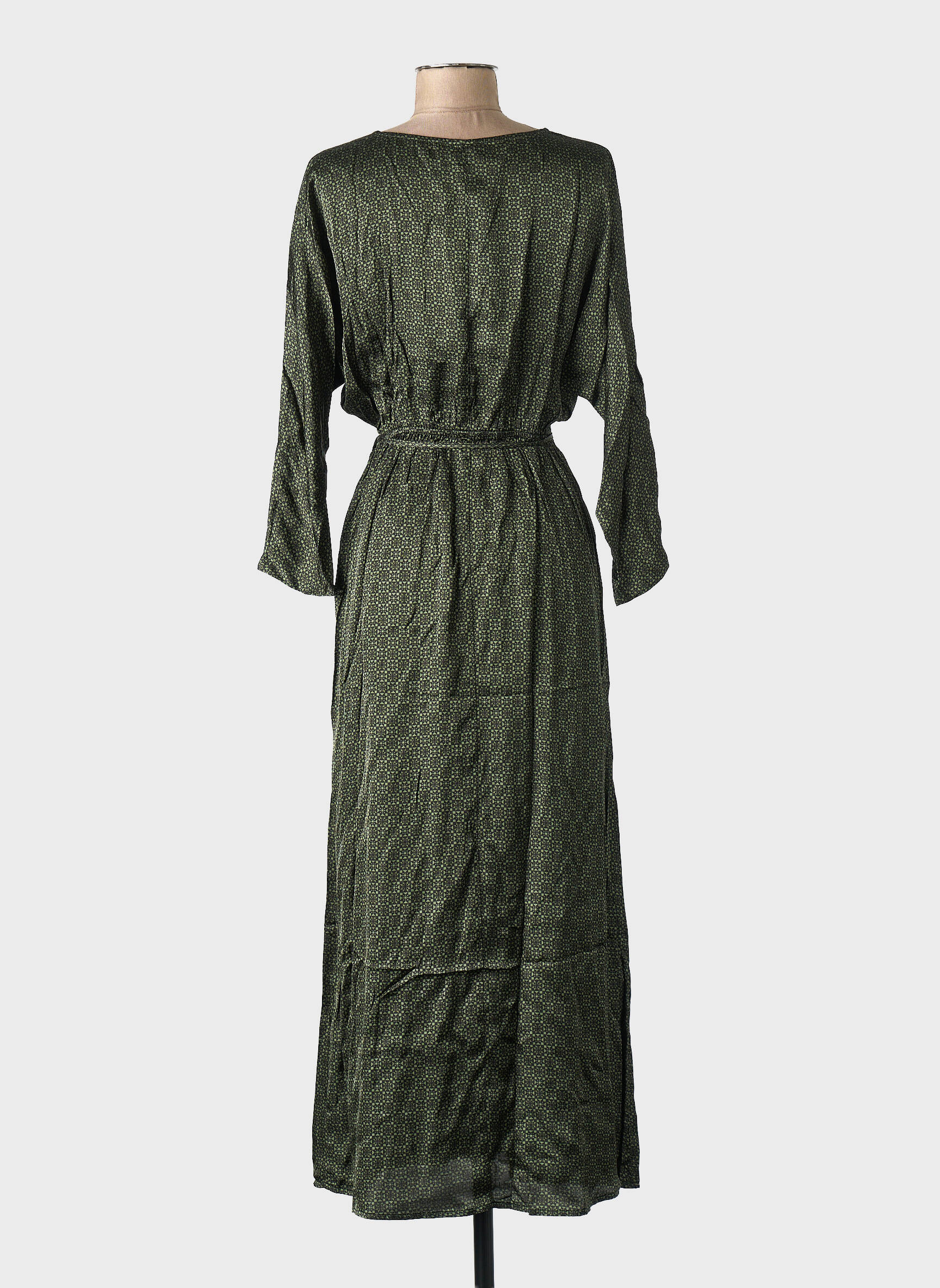 Robe mi-longue vert GRACE & MILA femme
