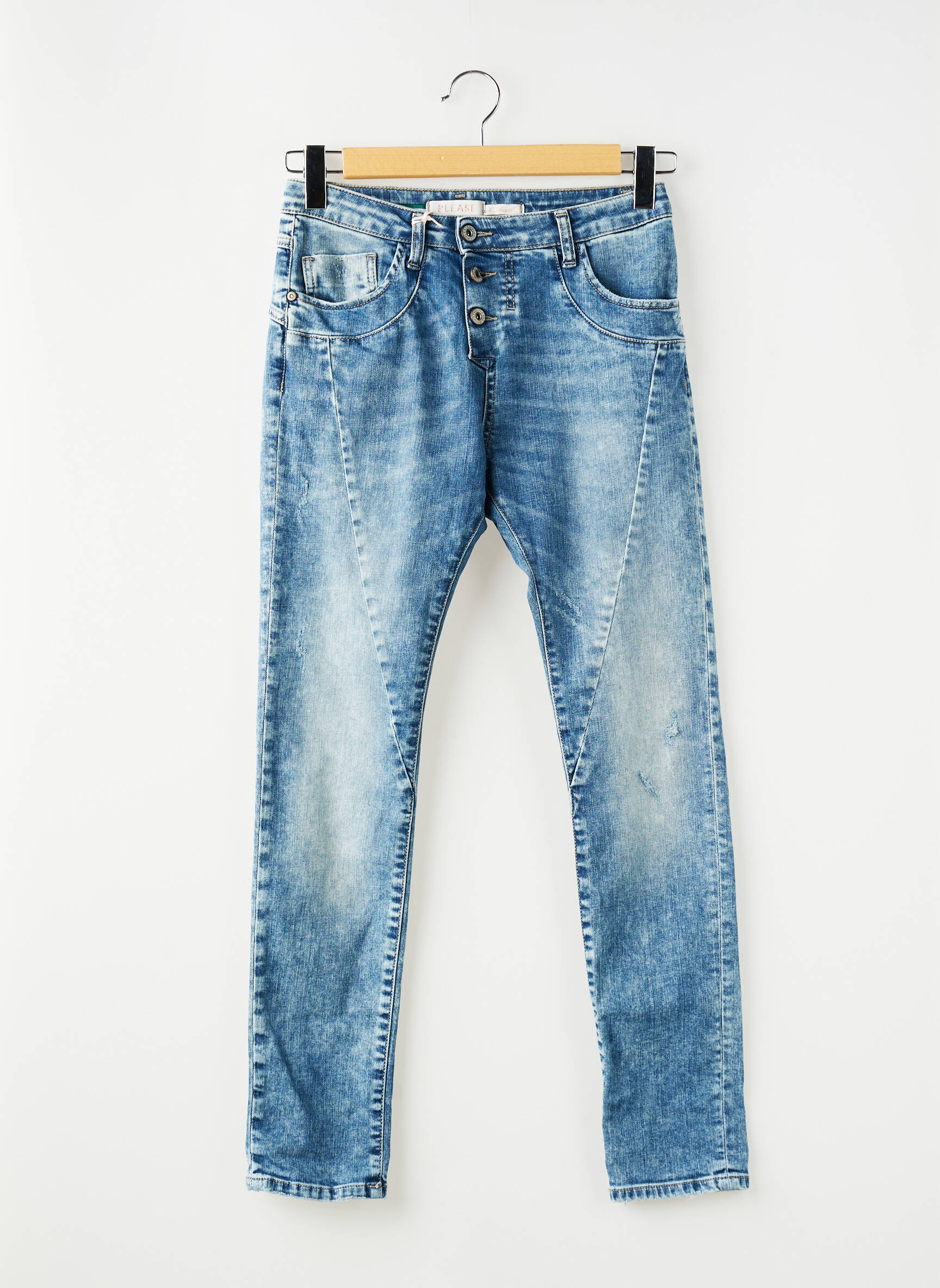 Jeans skinny bleu PLEASE femme