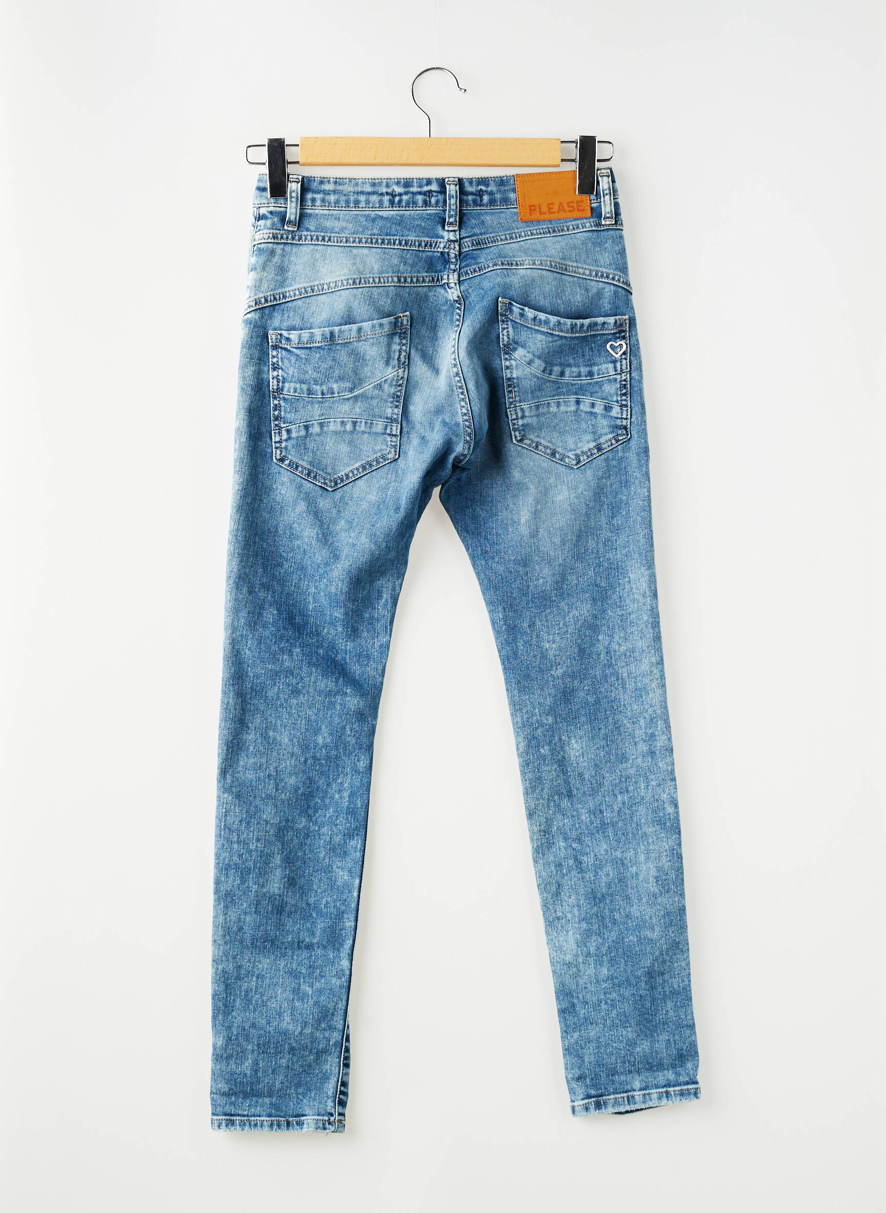 Jeans skinny bleu PLEASE femme