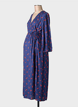 Robe longue bleu MAMA LICIOUS femme