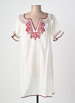 Robe courte blanc GERMAINE DES PRÉS femme