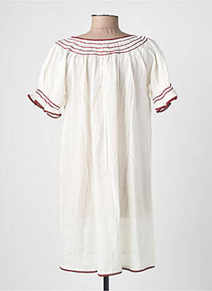 Robe courte blanc GERMAINE DES PRÉS femme