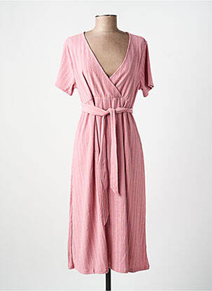 Robe mi-longue rose SUPERMOM femme