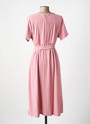 Robe mi-longue rose SUPERMOM femme