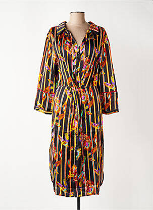 Robe mi-longue noir WILD femme