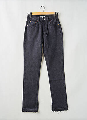 Jeans coupe droite noir RE/DONE femme