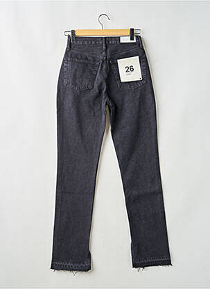 Jeans coupe droite noir RE/DONE femme
