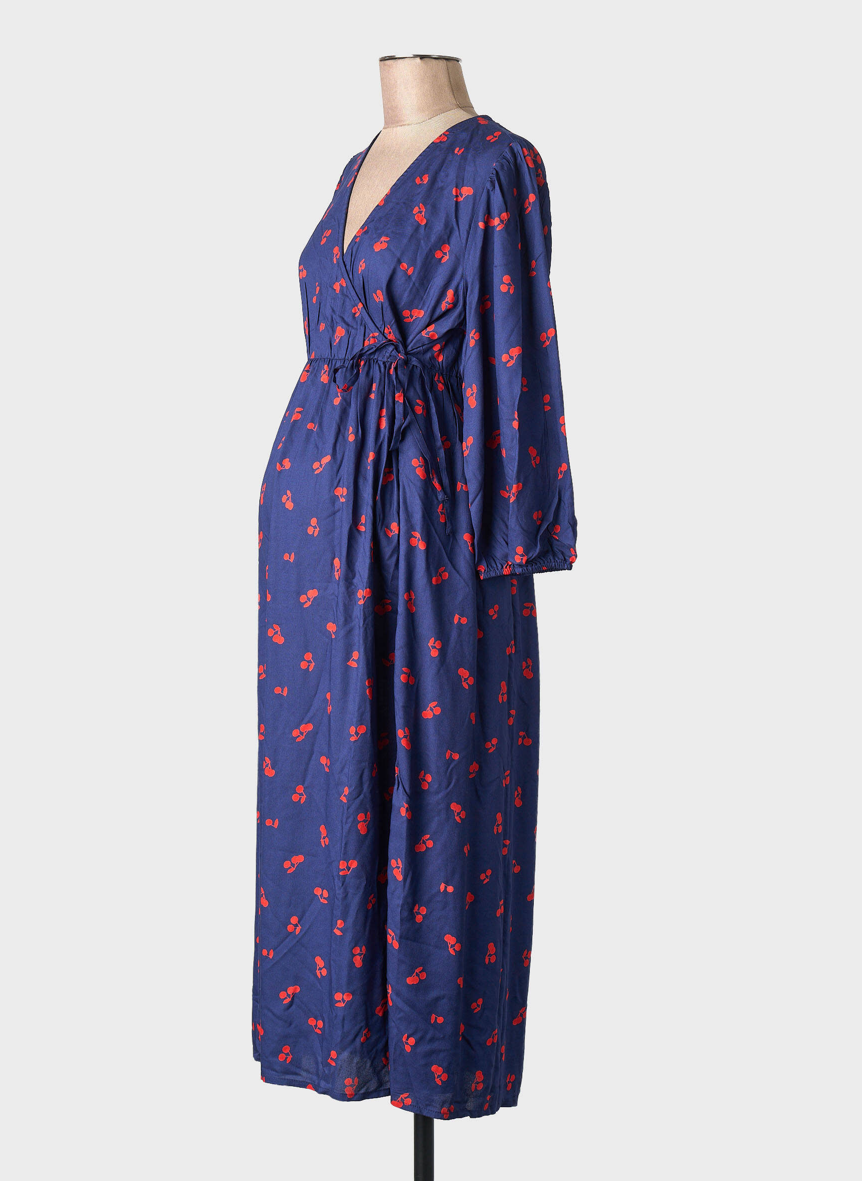 Robe longue bleu MAMA LICIOUS femme